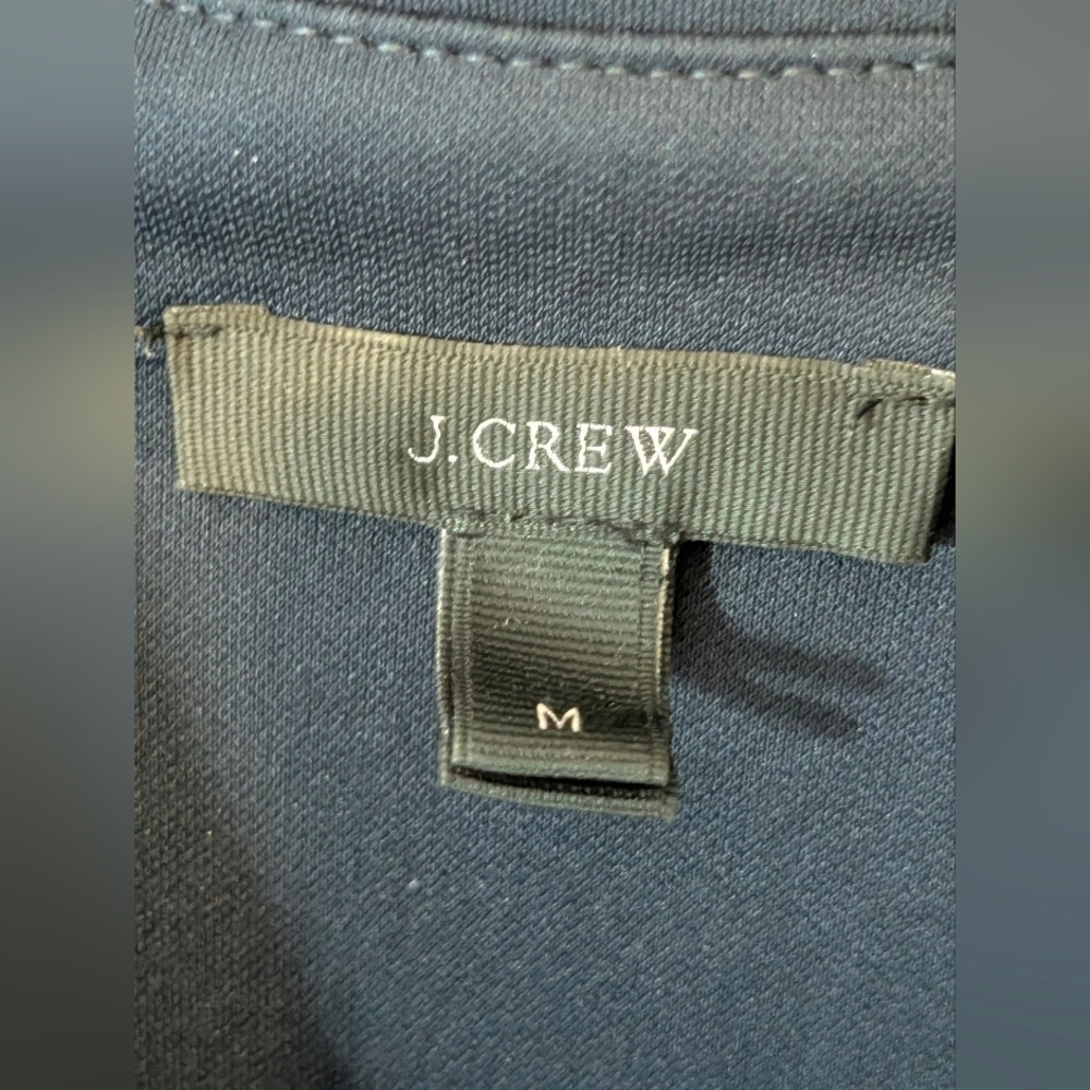 J. Crew Navy Long/Roll Tab Sleeve Button Up Shirt Dress Medium - Picture 6 of 6